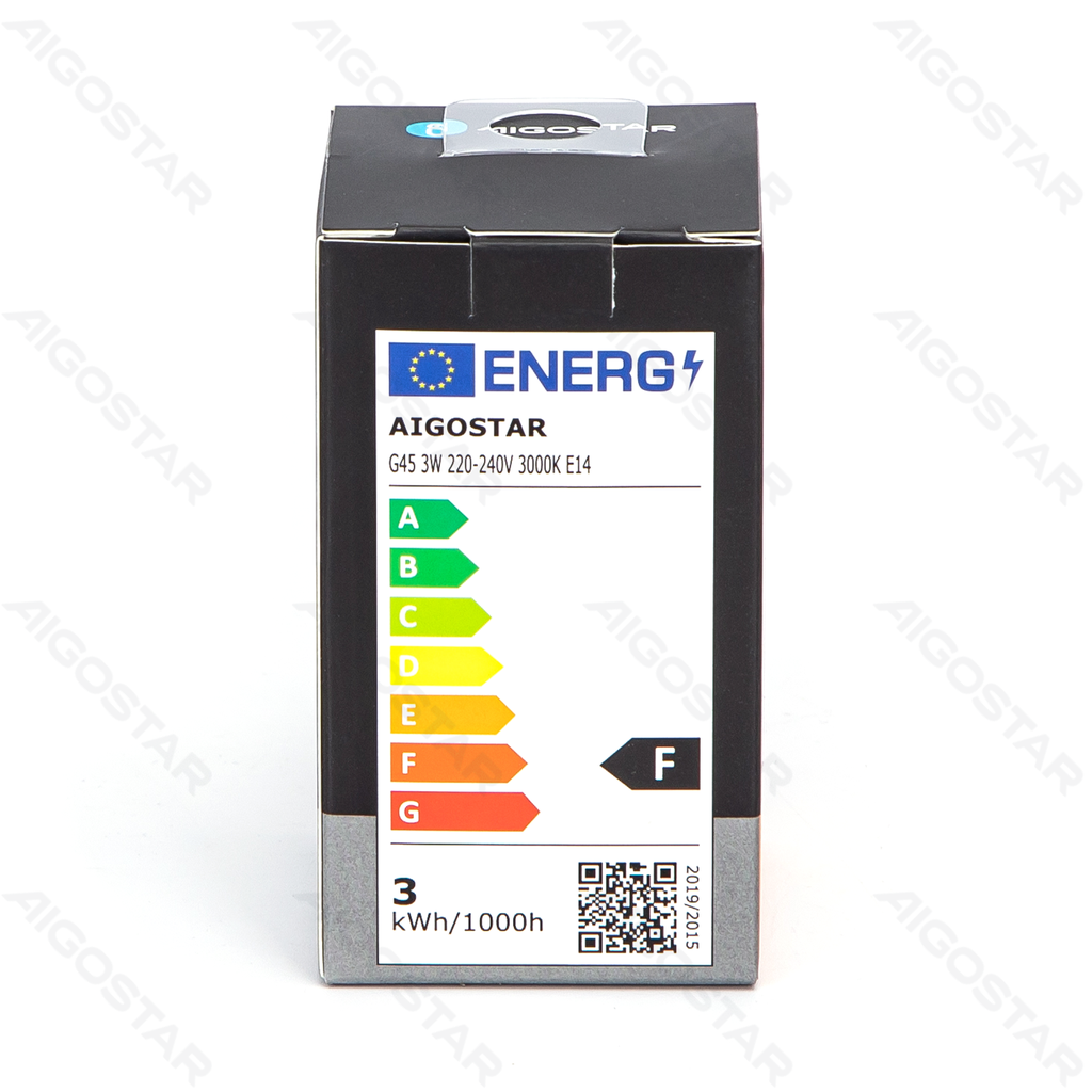 Aigostar LED G45 E14 3W 3000K