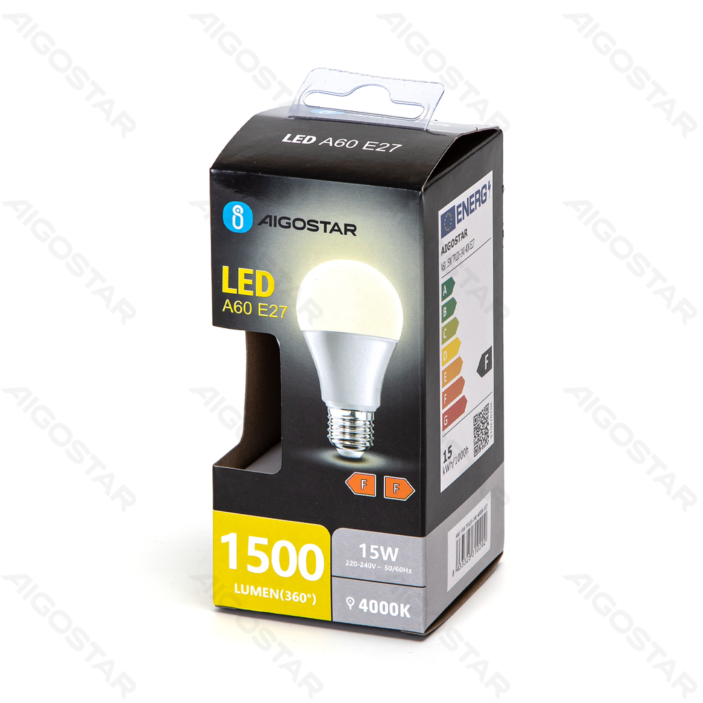 Aigostar LED A60 E27 15W 4000k