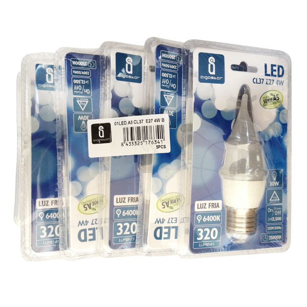 Aigostar LED Kaarslamp CL37 E14 4W 6500K