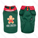 Aigostar Tennisshirt voor huisdieren met kerstmotieven L-35cm/XL-40cm/XXL-45cm rood/groen