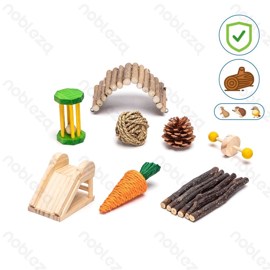 Aigostar Hamster Speelgoedset (8 stuks)