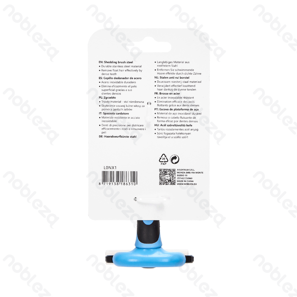 Aigostar Exclusieve Nobleza vachtkam voor huisdieren