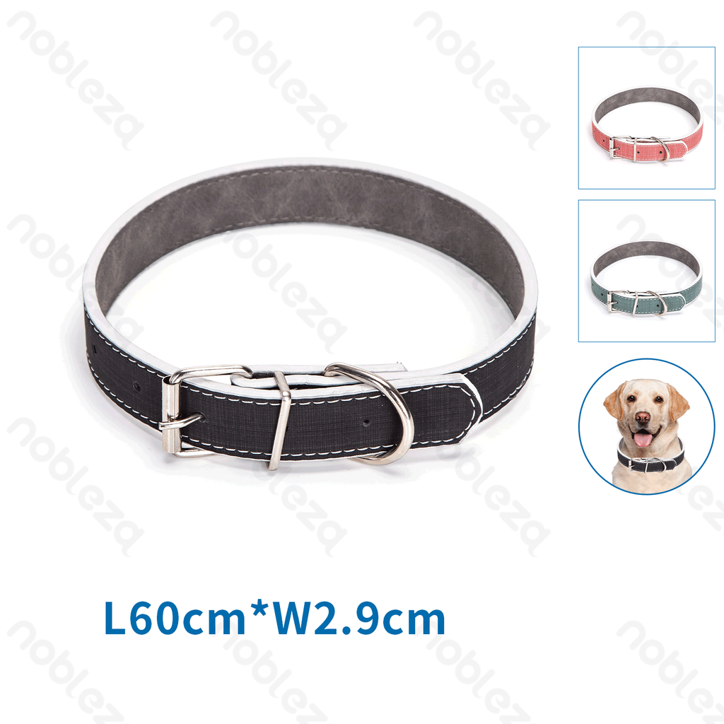 Aigostar PU lederen stevige hondenhalsband