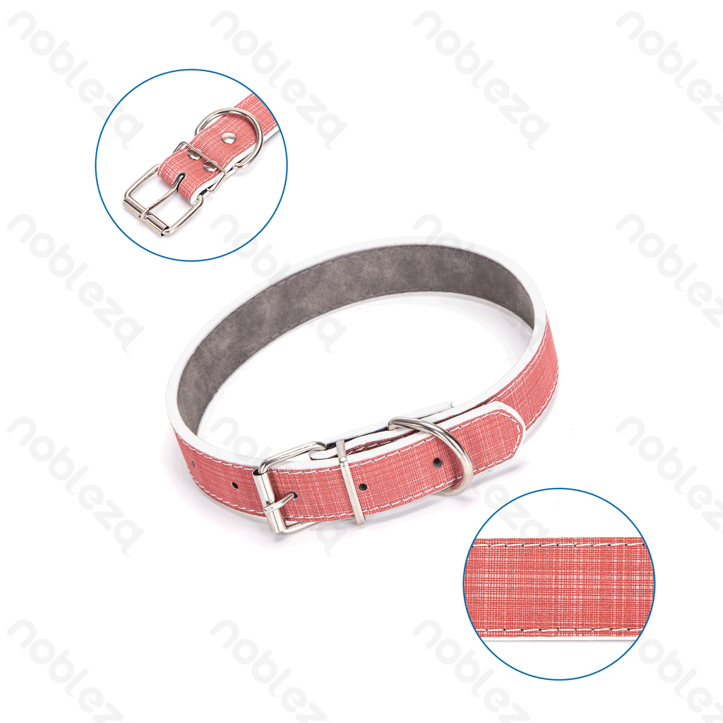 Aigostar PU lederen stevige hondenhalsband