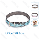 Aigostar PU lederen hondenhalsband met letterprint