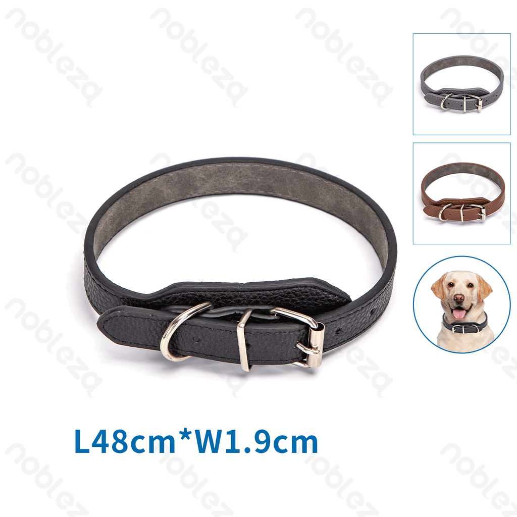 Aigostar PU lederen stevige hondenhalsband