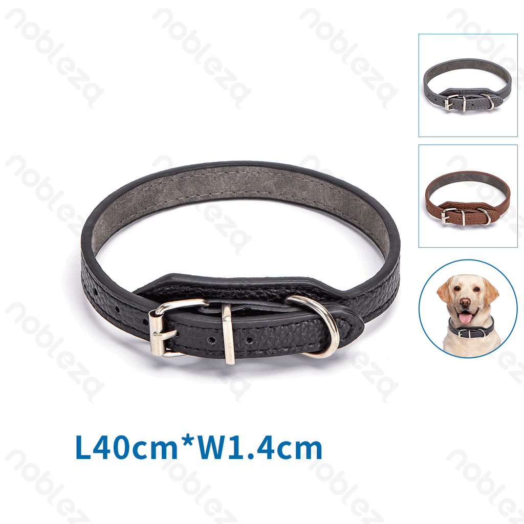 Aigostar PU lederen stevige hondenhalsband