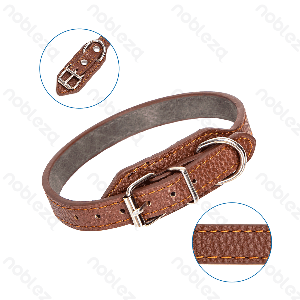 Aigostar PU lederen stevige hondenhalsband