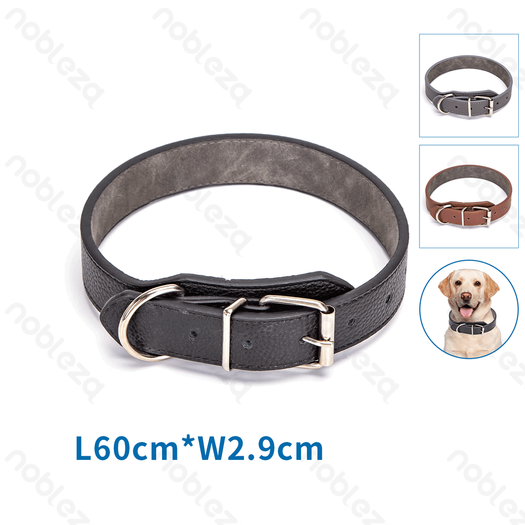 Aigostar PU lederen stevige hondenhalsband