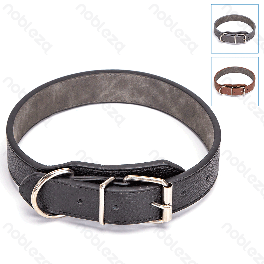 Aigostar PU lederen stevige hondenhalsband