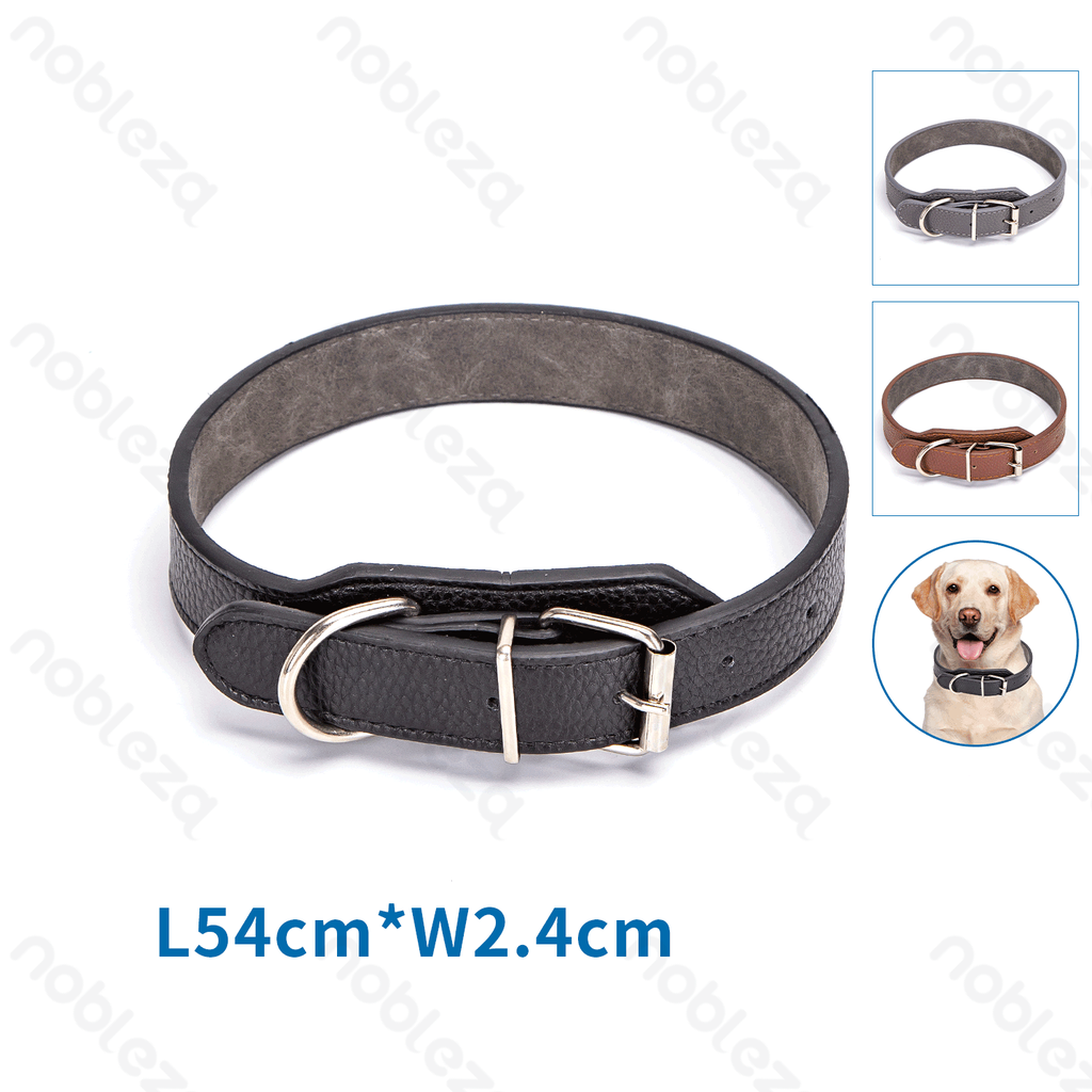 Aigostar PU lederen stevige hondenhalsband