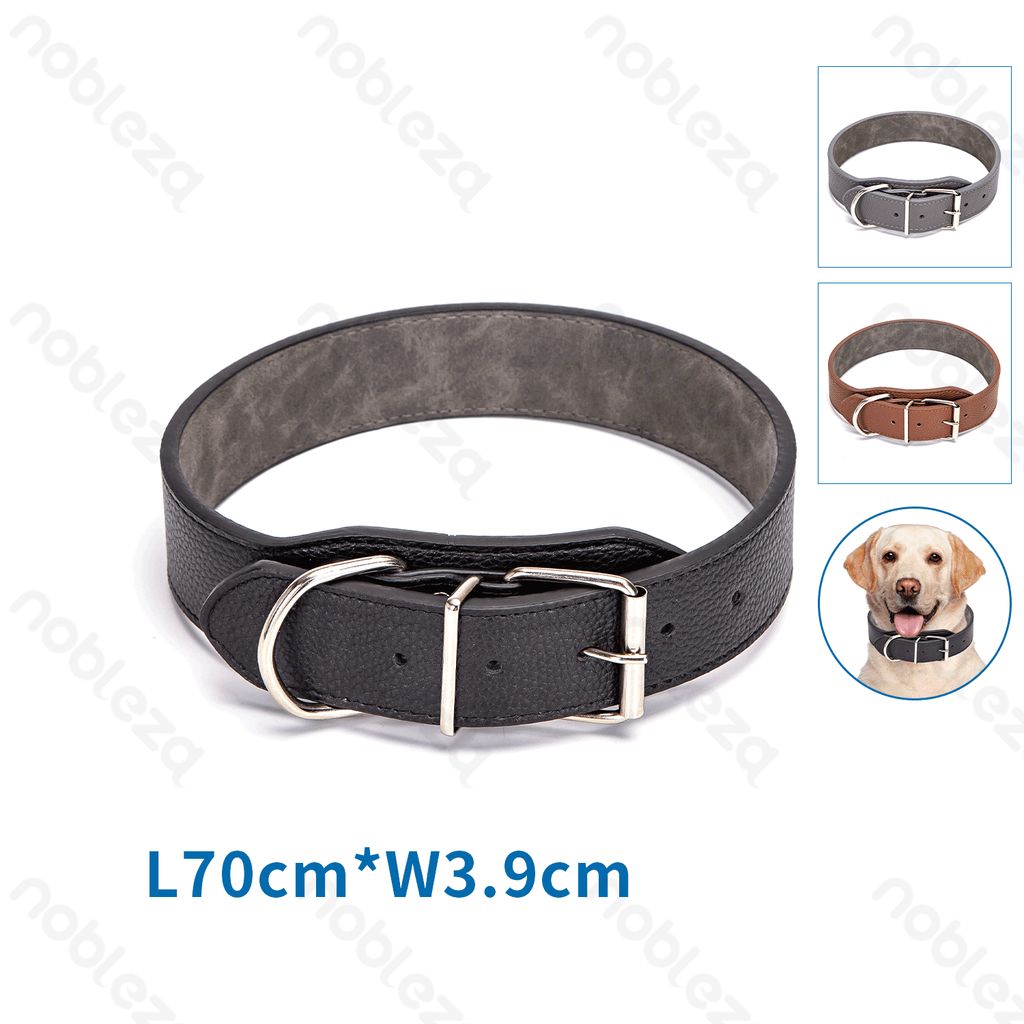 Aigostar PU lederen stevige hondenhalsband