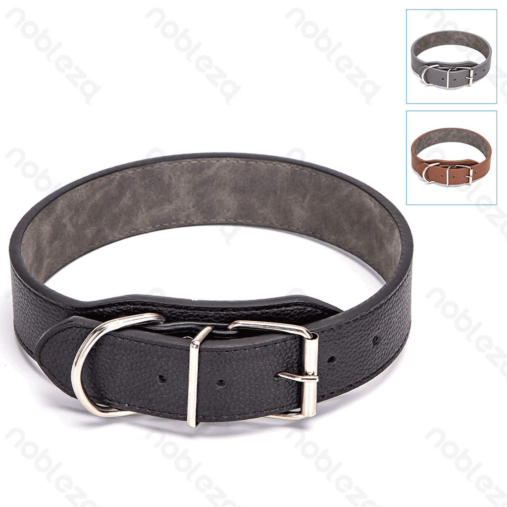 Aigostar PU lederen stevige hondenhalsband
