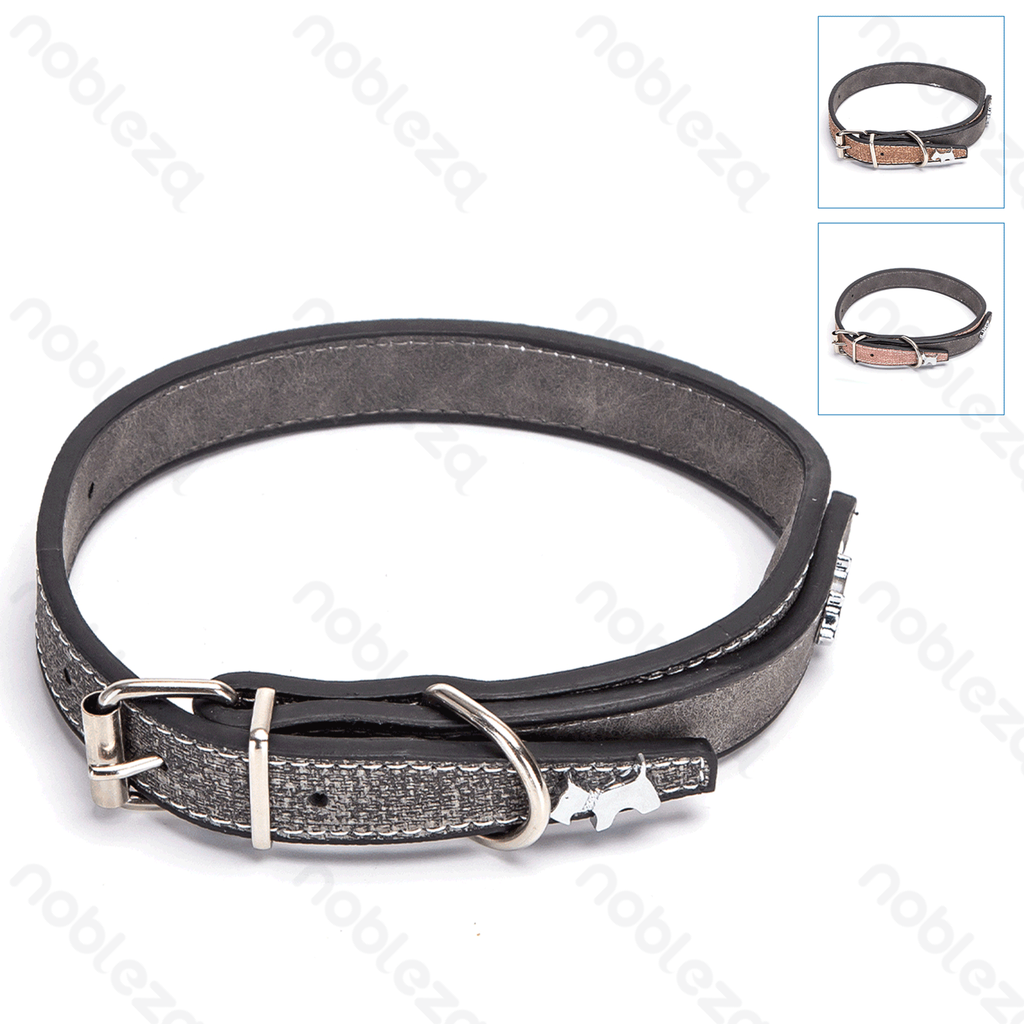 Aigostar PU lederen stevige hondenhalsband