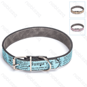 Aigostar PU lederen hondenhalsband met letterprint