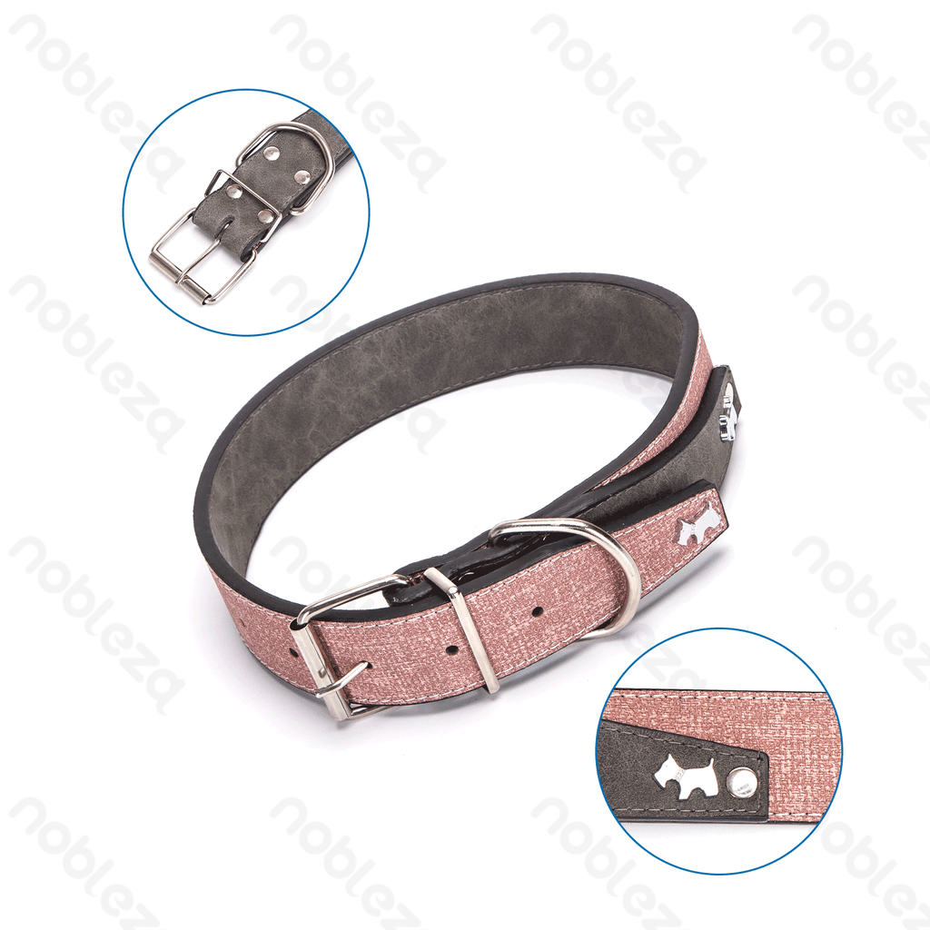 Aigostar PU lederen stevige hondenhalsband