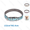 Aigostar PU lederen hondenhalsband met letterprint