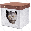 Aigostar Vierkant half afgesloten kattenhuis