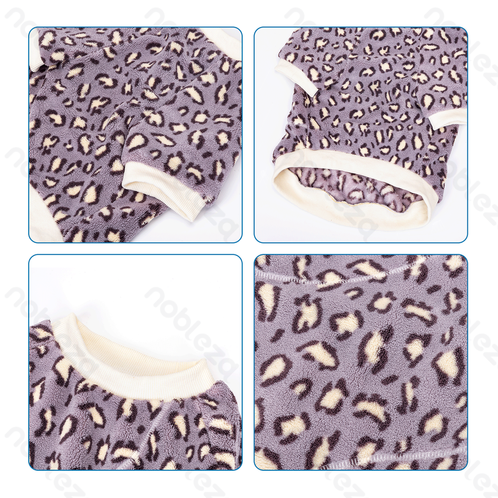 Aigostar Hoodie van lamsvacht voor huisdieren XS-20cm/S-25cm/M-30cm paars/oranje/grijs