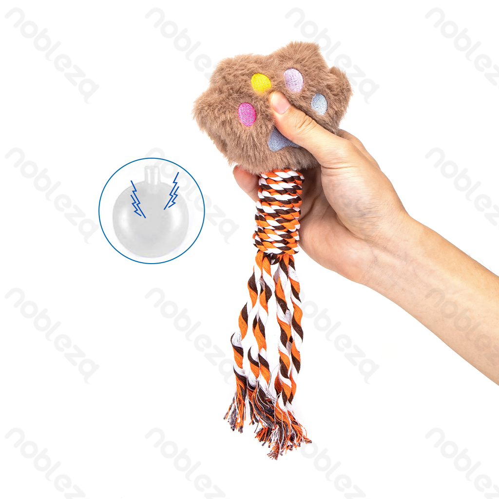 Aigostar Pluche Hondenspeelgoed met Geluid - Kattenpoot