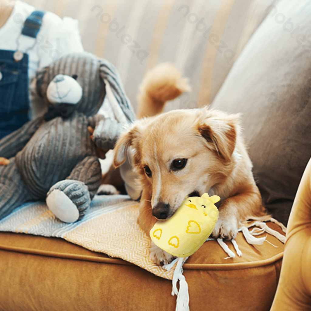 Aigostar Pluche hondenspeelgoed met geluid - Dieren