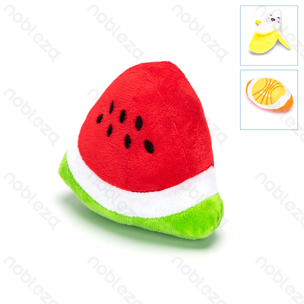 Aigostar Pluche Hondenspeelgoed met Geluid - Fruit