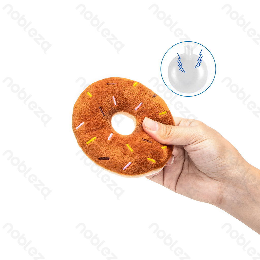 Aigostar Pluche hondenspeelgoed met geluid - Donuts