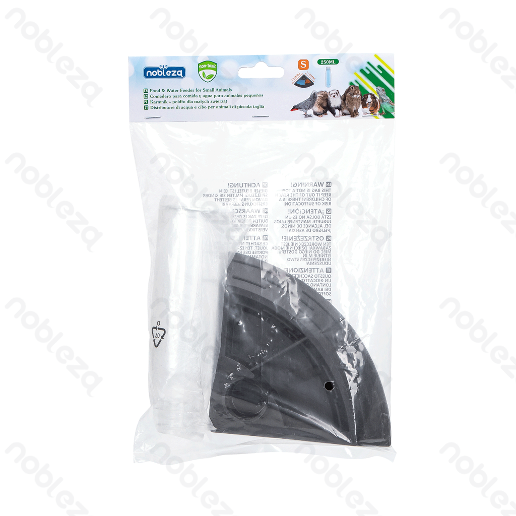 Aigostar Kunststof waaiervormige voer- en waterbak voor kleine dieren