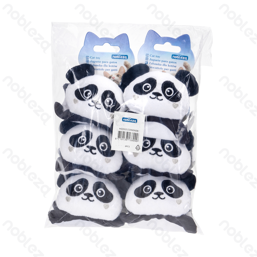 Aigostar Gekreukt kattenkruid pluche panda speelgoed