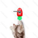 Aigostar Gekreukt kattenkruid pluche wortel speelgoed