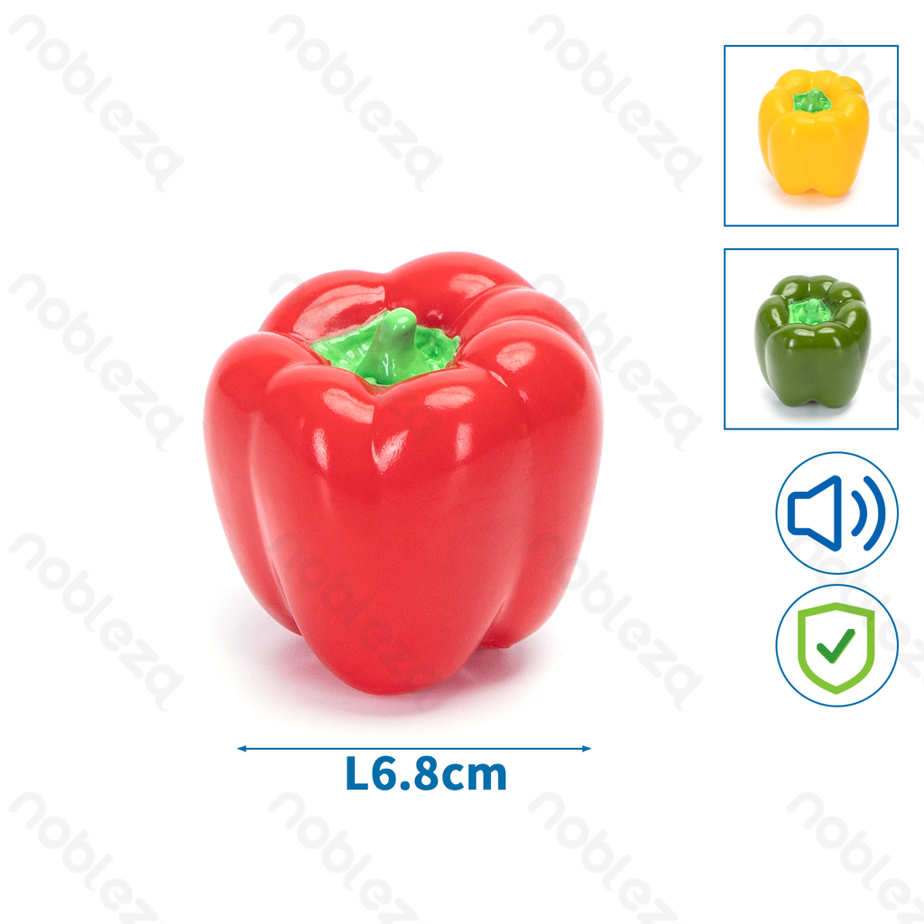 Aigostar Gekleurde Paprika Vinyl Hond Piepend Speelgoed