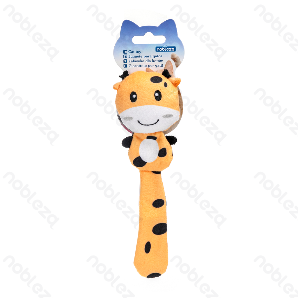 Aigostar Gekreukt kattenkruid pluche giraffe speelgoed