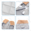 Aigostar Gewatteerde jas met bontkraag