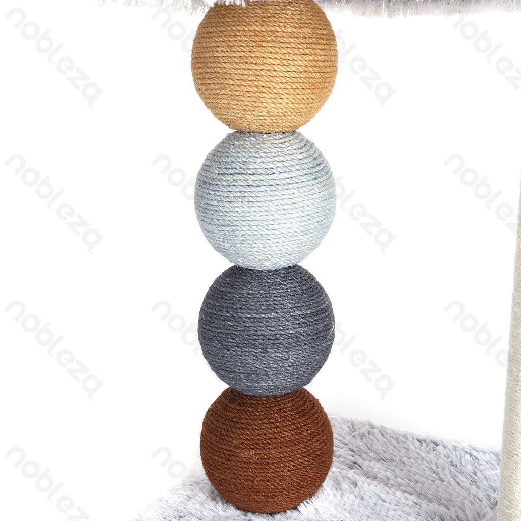 Aigostar Vierkleurige vierkante krabpaal met kralen