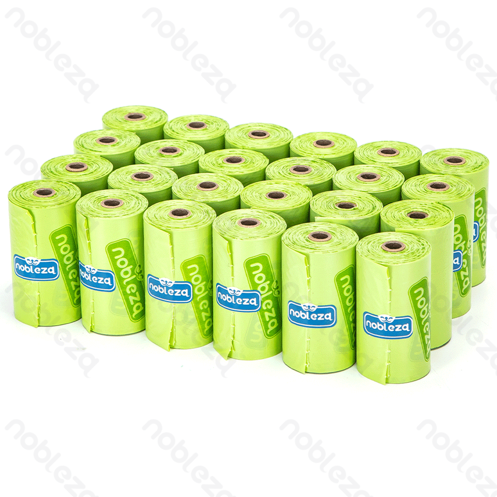 Aigostar Biodegradable trash bag W23*L32cm 1.5 mil Green 24pcs