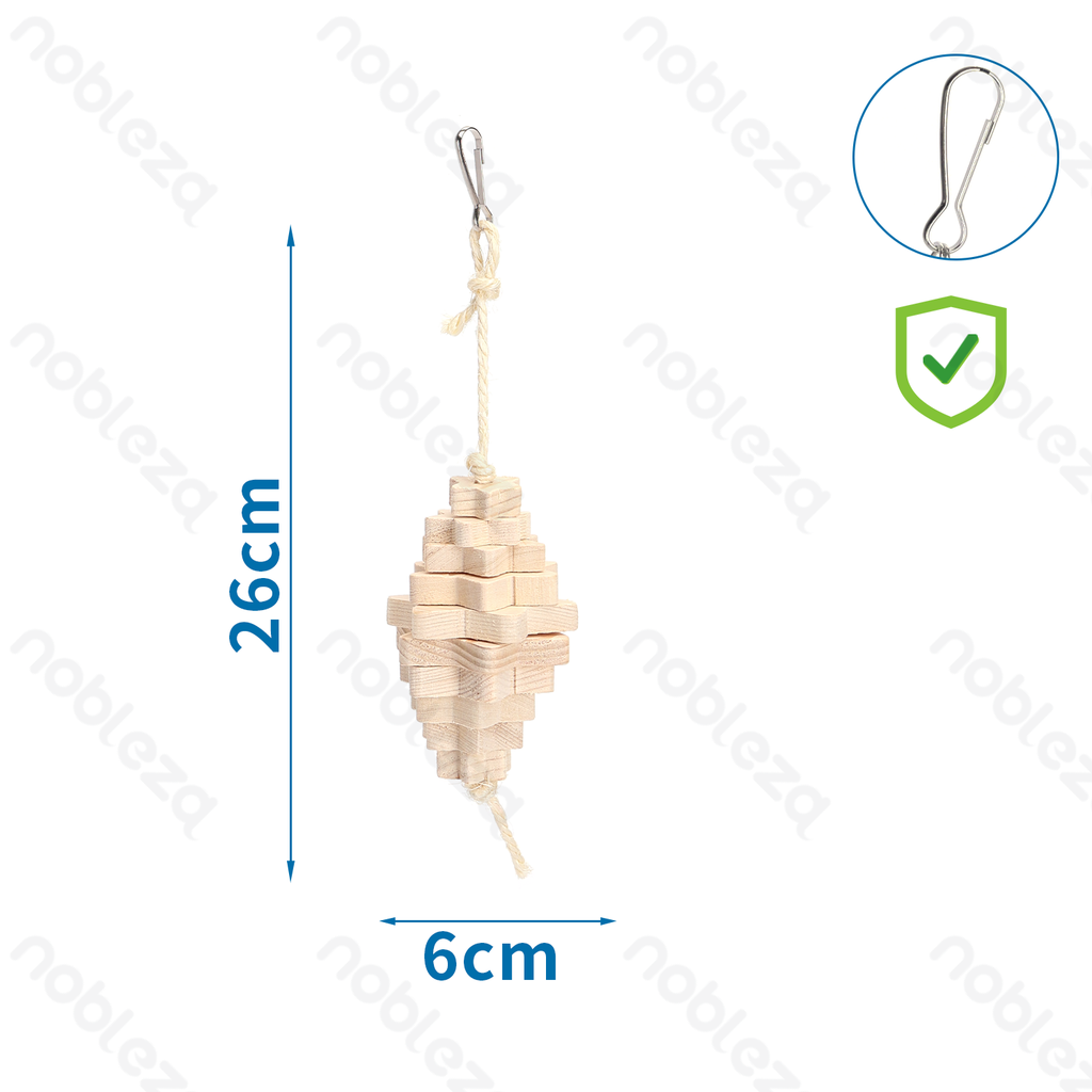 Aigostar Koord met houten sterren