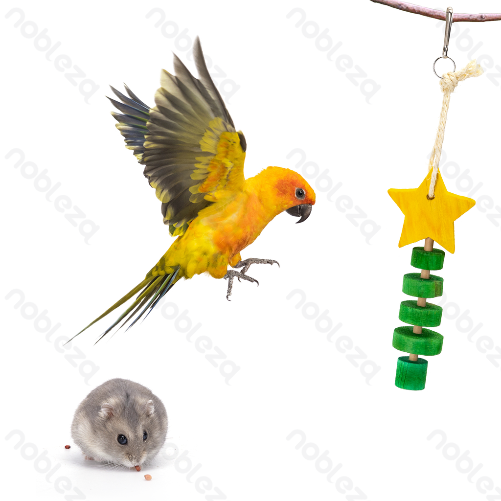 Aigostar Koord met houten ster en kerstboom