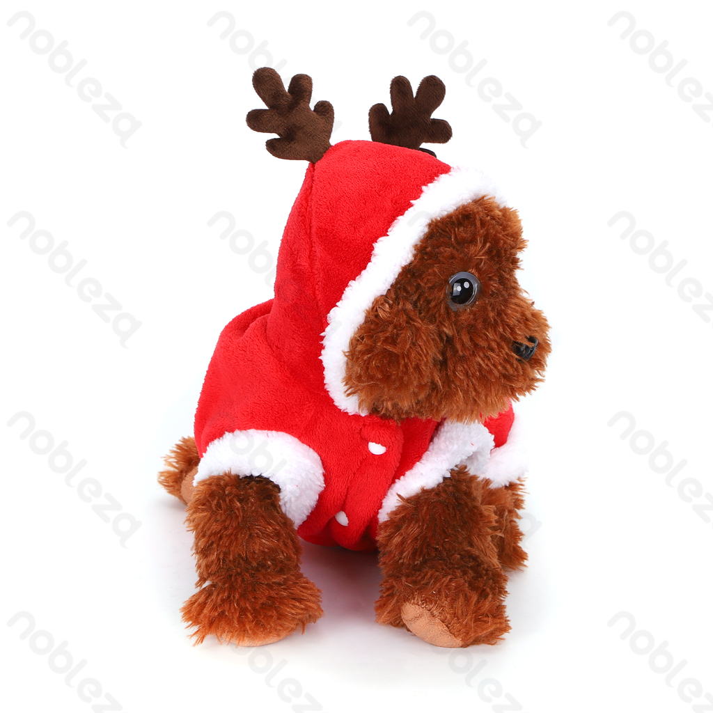 Aigostar Dubbelzijdig koraal fleece kerst hondenpak