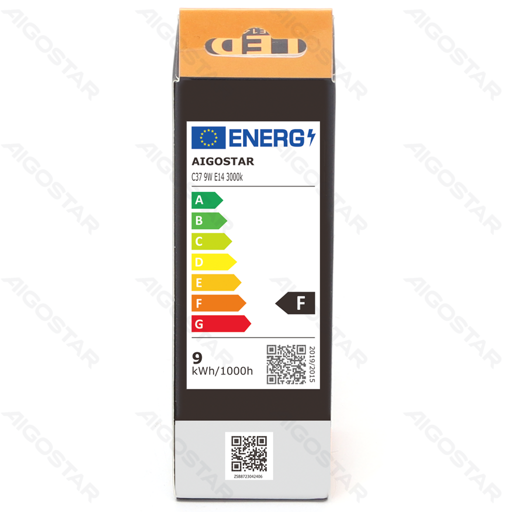 Aigostar LED C37 E14 9W 3000K