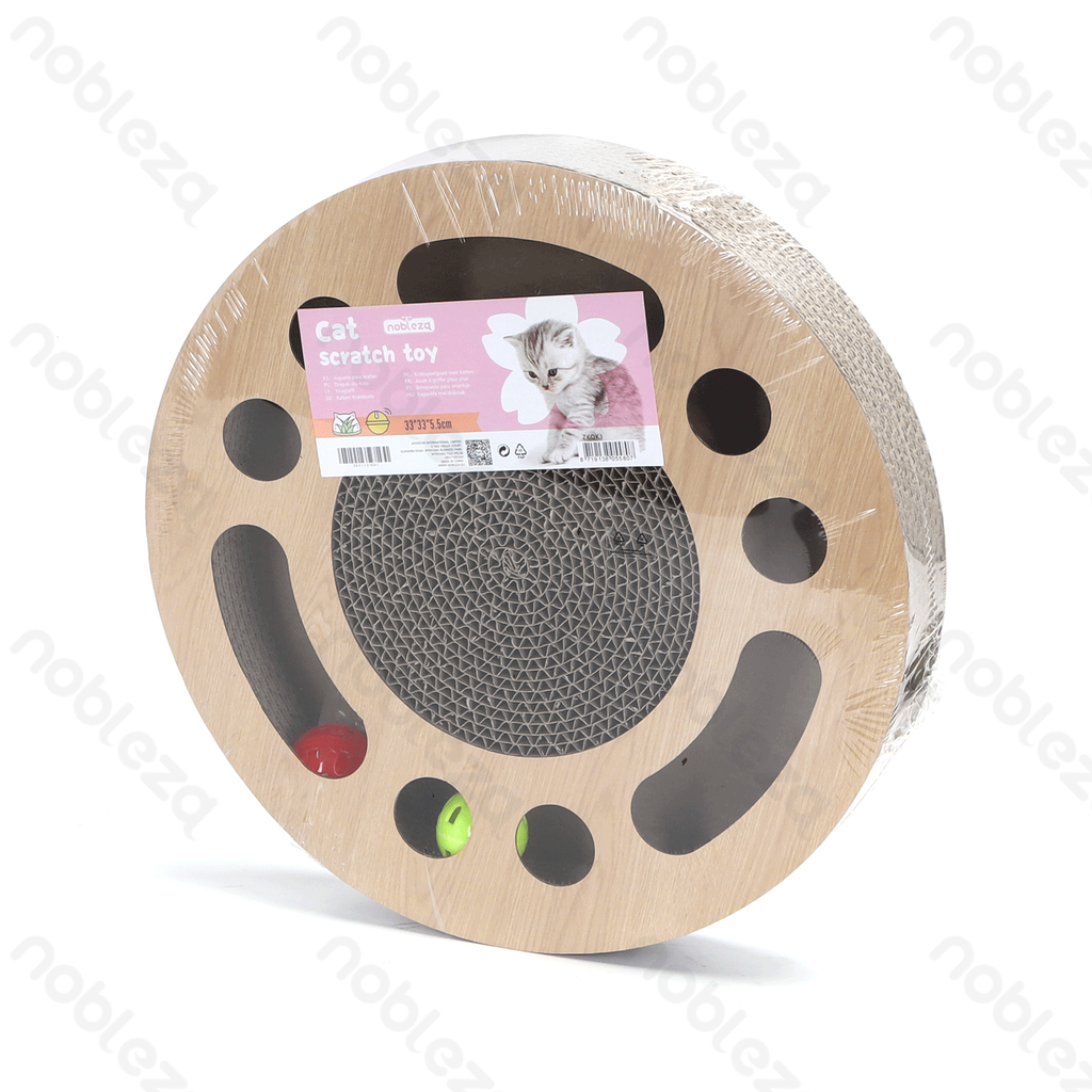 Aigostar Rond krabspeelgoed voor katten (2-in-1)