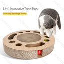 Aigostar Rond krabspeelgoed voor katten (2-in-1)