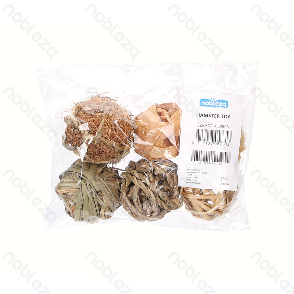 Aigostar Grasbal speelgoedset voor hamsters