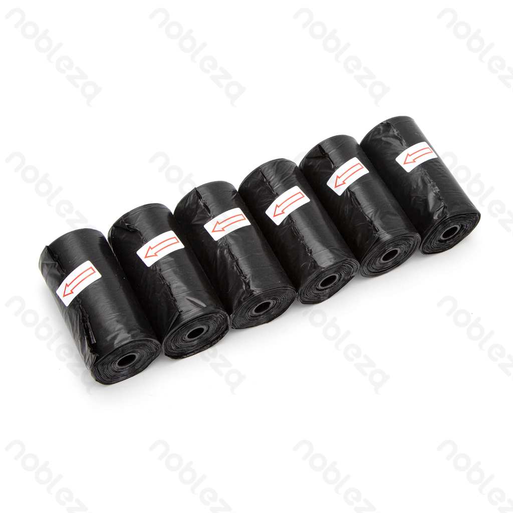 Aigostar Biodegradable trash bag L32*W23cm 1.5 mil Black 6pcs