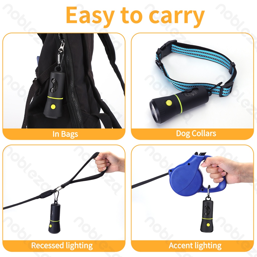 Aigostar Trash bag holder Flashlight box Black buckle L32*W23cm Black Including waste bags*3