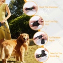 Aigostar Trash bag holder Flashlight box Black buckle L32*W23cm Black Including waste bags*3