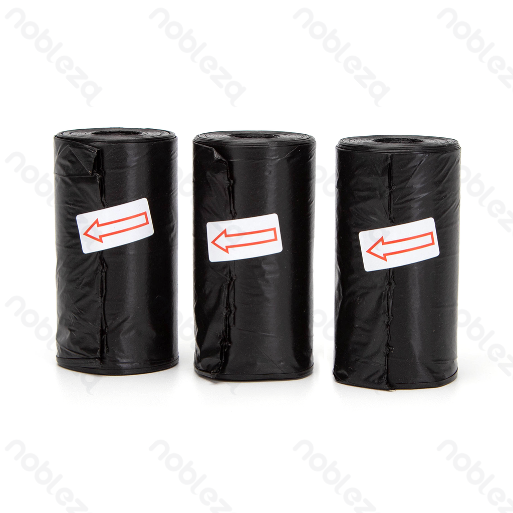Aigostar Biodegradable trash bag L32*W23cm 1.5 mil Black 3pcs