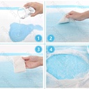 Aigostar Pet pad M L60*W60cm White&Blue 50pcs