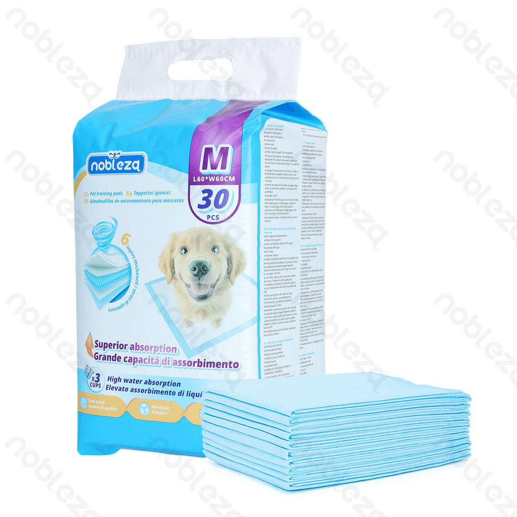 Aigostar Pet pad M L60*W60cm White&Blue 30pcs