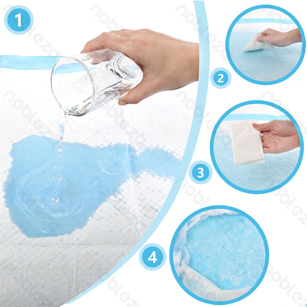 Aigostar Pet pad S L40*W60cm White&Blue 30pcs