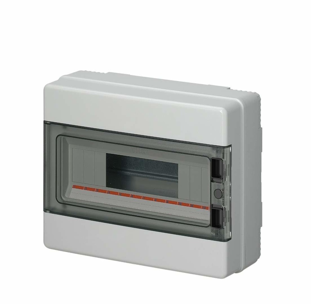 EC OPBOUWKAST 12 MODULES IP65 Grijs 1 rij